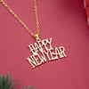 Happy New Year English Letter Happy New Year Fashion Classic Women's Necklace